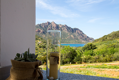 Il panorama dalla villa